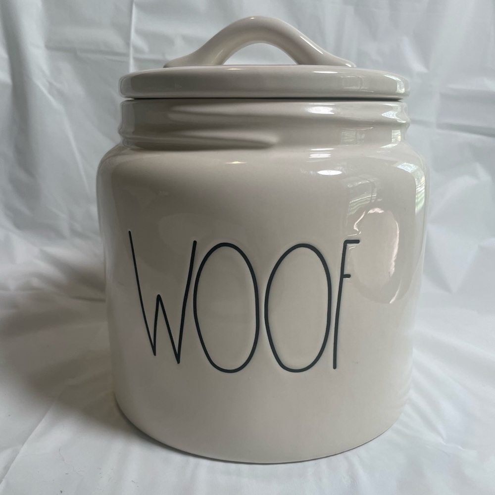 Rae Dunn “WOOF” canister